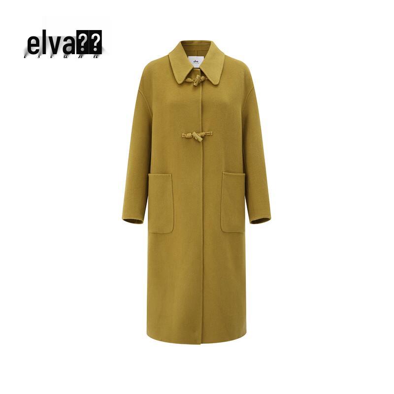 Elva Island Women s Mid-Length Double-Faced Wool Coat L
Elva Island Women s Mid-Length Double-Faced Wool Coat L