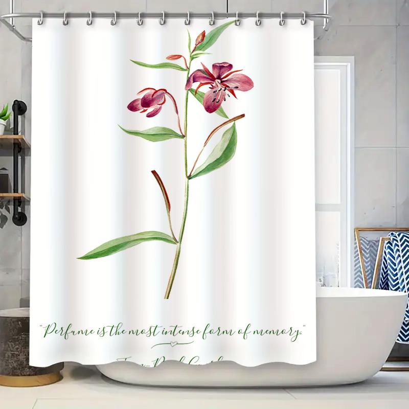 Watercolor Floral Shower Curtain Elegant Waterproof Bathroom Decor Privacy Window Treatment White Print Home Accessories Modern W60H190(CM)-1 Pcs
Watercolor Floral Shower Curtain Elegant Waterproof Bathroom Decor Privacy Window Treatment White Print Home Accessories Modern W60H190(CM)-1 Pcs