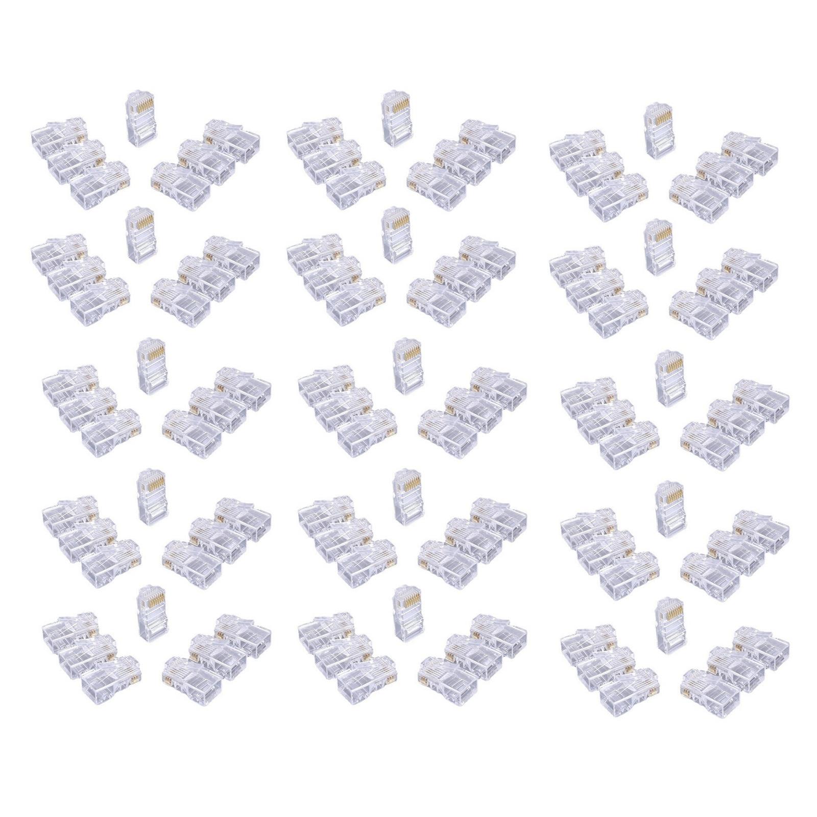Cat6 RJ45 Ethernet Connectors, UTP Networking Cable Crimp Ends For 24-26AWG Networking Wire Passthrough Ethernet Connect 1
Cat6 RJ45 Ethernet Connectors, UTP Networking Cable Crimp Ends For 24-26AWG Networking Wire Passthrough Ethernet Connect 1