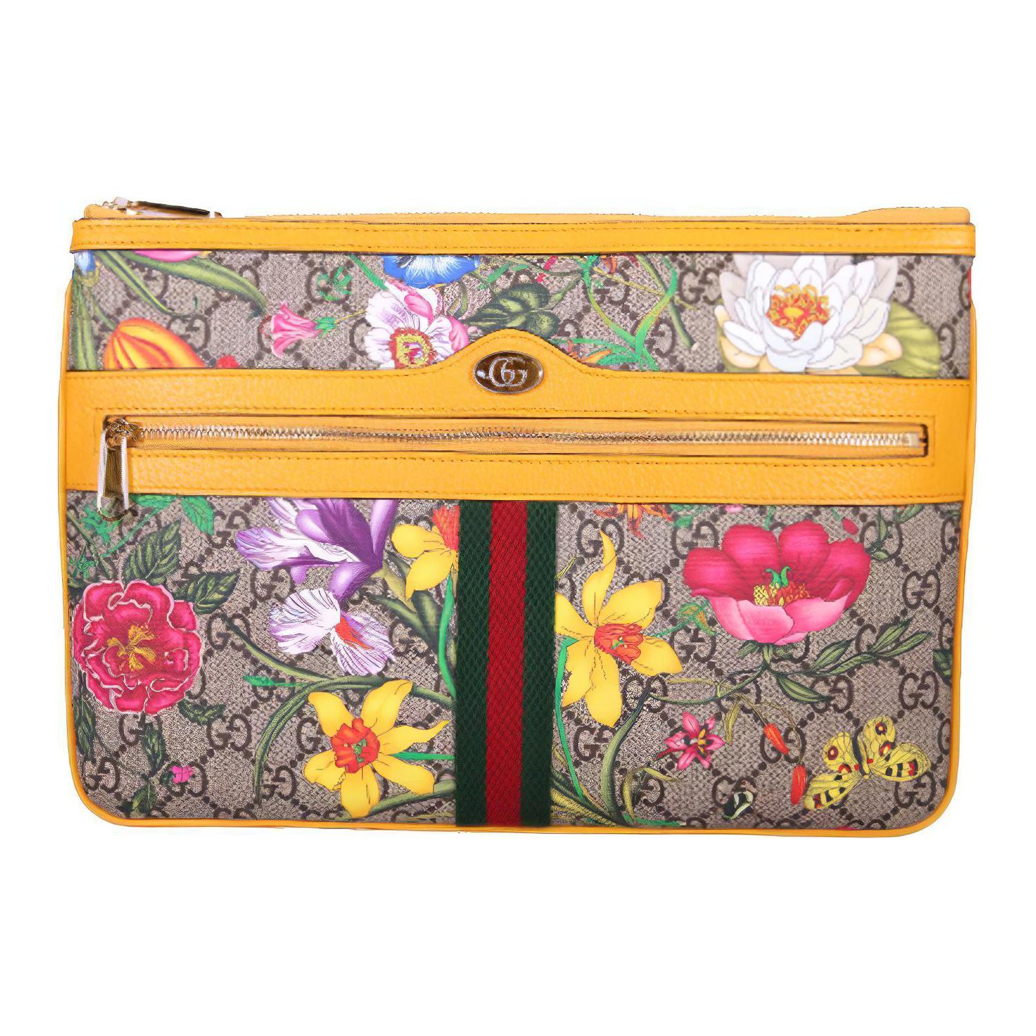Gucci Ophidia Floral Print Logo Stripe Web Canvas And Leather Large Clutch Women clutch Ebony Yellow Multicolor 517551-92YBC-9781 Box(Basic Set+Box)
Gucci Ophidia Floral Print Logo Stripe Web Canvas And Leather Large Clutch Women clutch Ebony Yellow Multicolor 517551-92YBC-9781 Box(Basic Set+Box)
