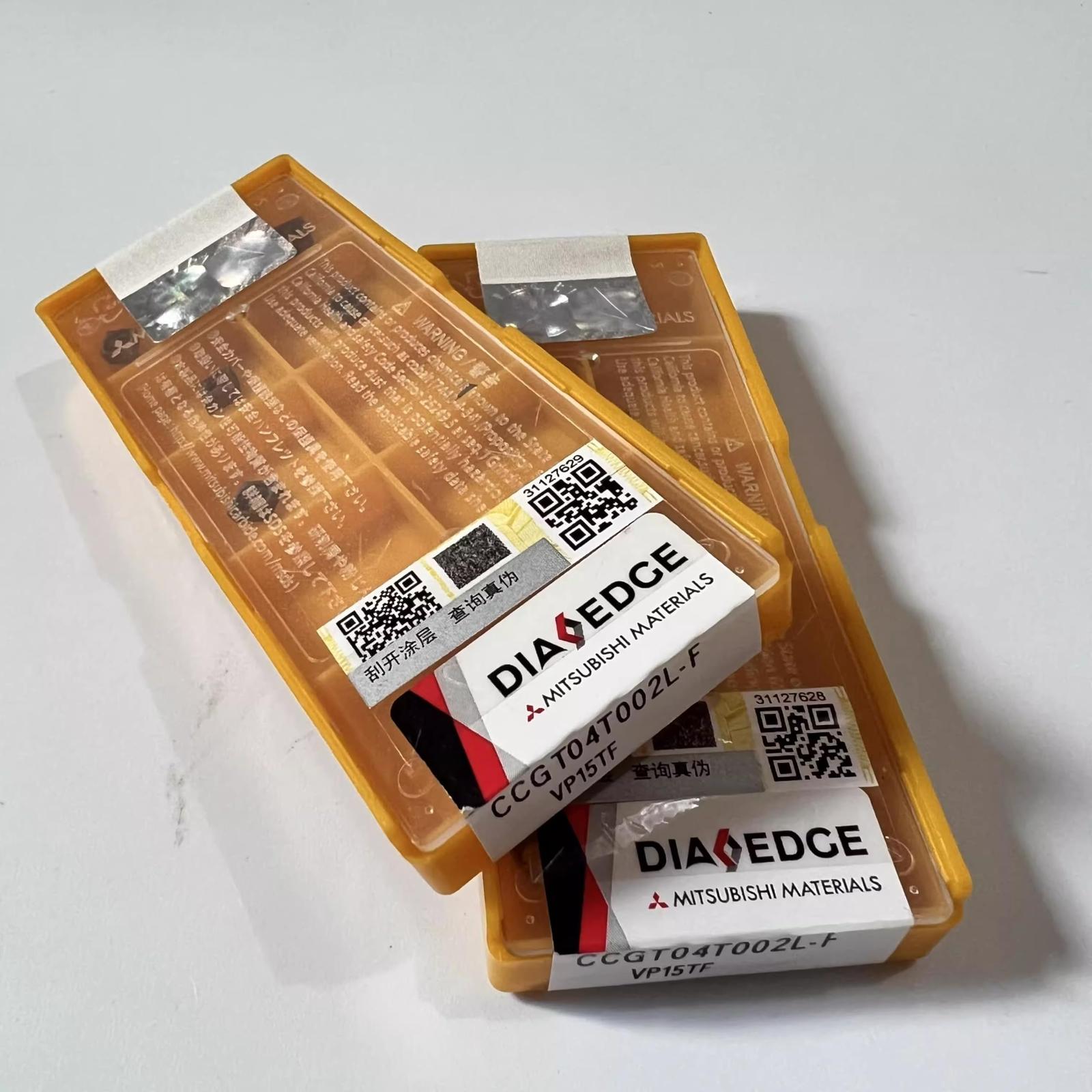 Mitsubishi / CCGT04T002L-F VP15TF inner bore boring blade/Carbide blades 10 pieces
Mitsubishi / CCGT04T002L-F VP15TF inner bore boring blade/Carbide blades 10 pieces