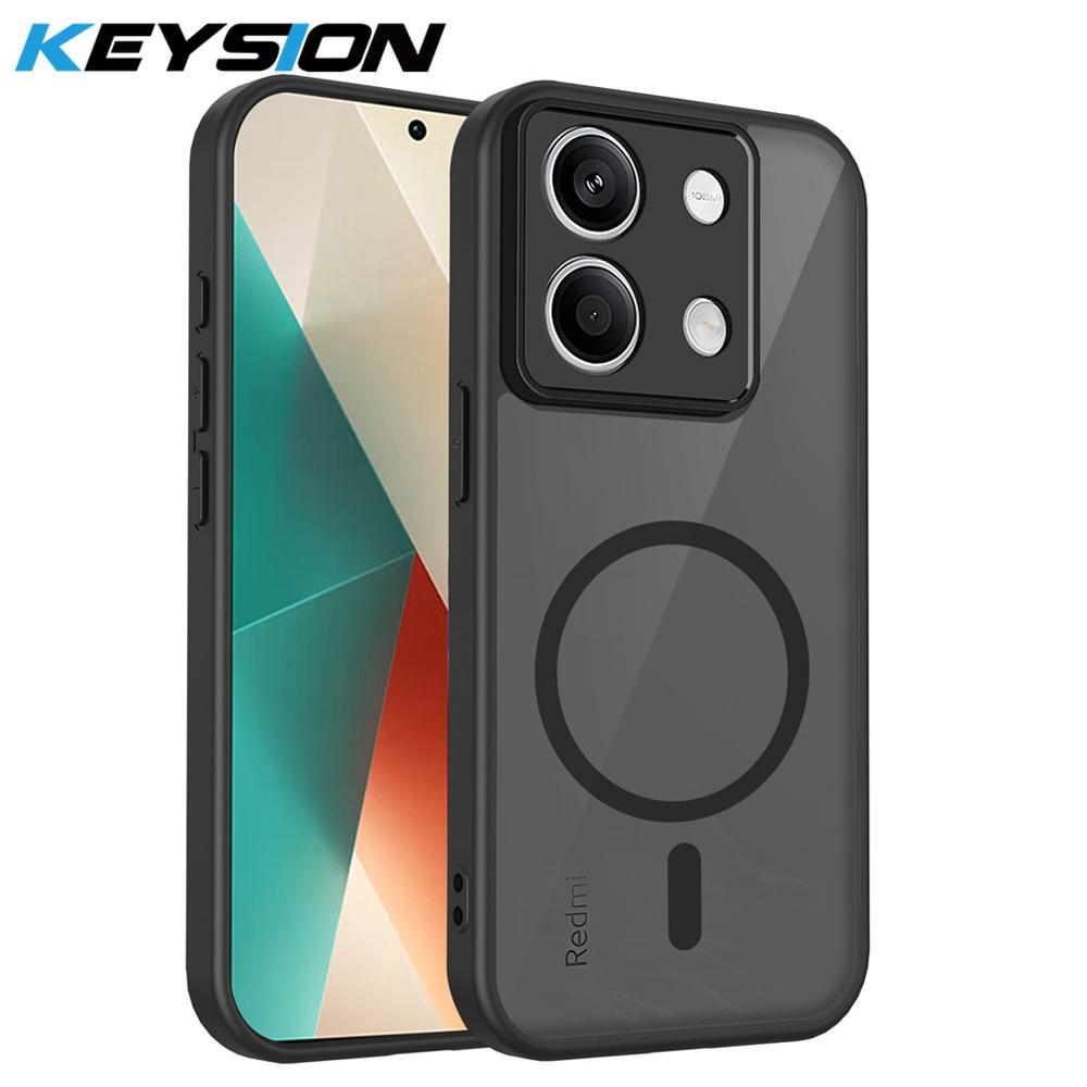 KEYSION Магнітний чохол для телефону для Redmi Note 13 Pro 4G 13 5G Матовий напівпрозорий протиударний чохол для Xiaomi POCO X6 M6 Pro 4G for Redmi Note 13 Pro 4G чорний
KEYSION Магнітний чохол для телефону для Redmi Note 13 Pro 4G 13 5G Матовий напівпрозорий протиударний чохол для Xiaomi POCO X6 M6 Pro 4G for Redmi Note 13 Pro 4G чорний
