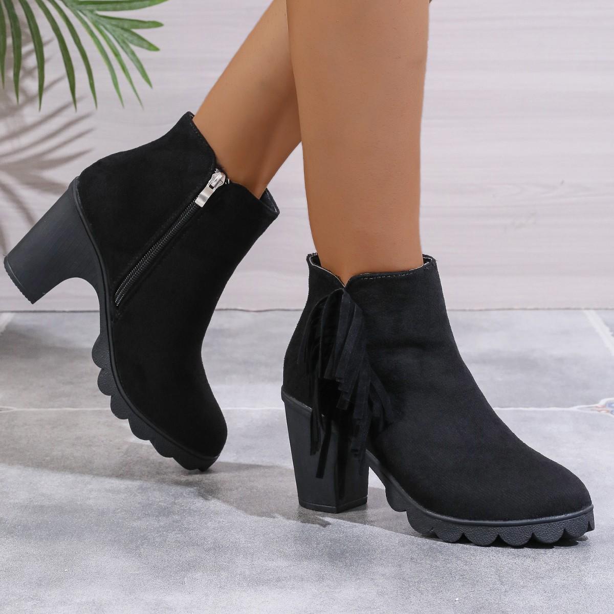 Women Boots Spring and Autumn Shallow Fashion Boots Lightweight Comfortable Designer Shallow Boots Casual High Heels Women Shoes 35 чёрный
Women Boots Spring and Autumn Shallow Fashion Boots Lightweight Comfortable Designer Shallow Boots Casual High Heels Women Shoes 35 чёрный