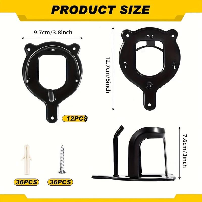 Baisher 12 шт. черные металлические подставки для седел с крючками, трубами и винтами - прочные держатели для хранения гвоздей и подвешивания на шею для бара
Baisher 12 шт. черные металлические подставки для седел с крючками, трубами и винтами - прочные держатели для хранения гвоздей и подвешивания на шею для бара
