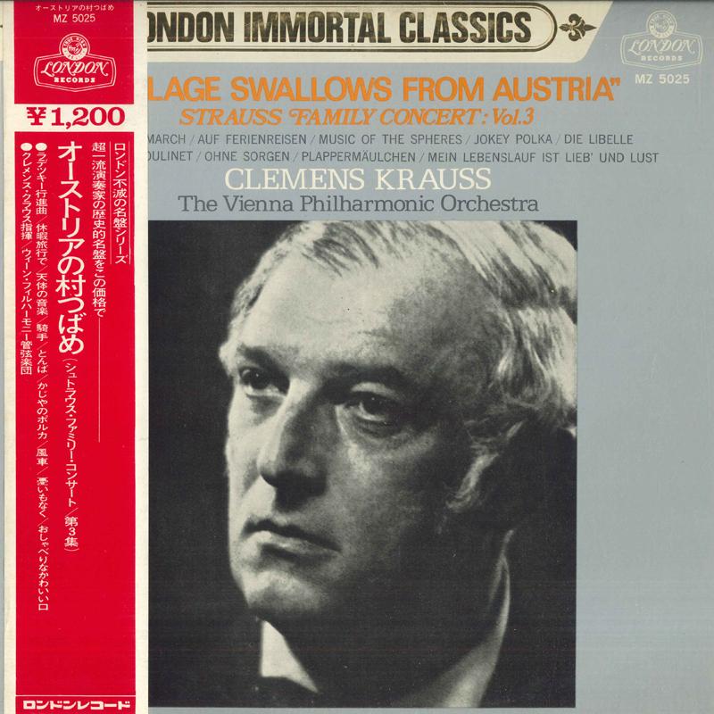 LP Record CLEMENS KRAUSS, VIENNA PHILHARMONIC - Strauss: Austrian Village Swallow / MZ5025PROMO LONDON 1970 Japan Obi Classical Used
LP Record CLEMENS KRAUSS, VIENNA PHILHARMONIC - Strauss: Austrian Village Swallow / MZ5025PROMO LONDON 1970 Japan Obi Classical Used