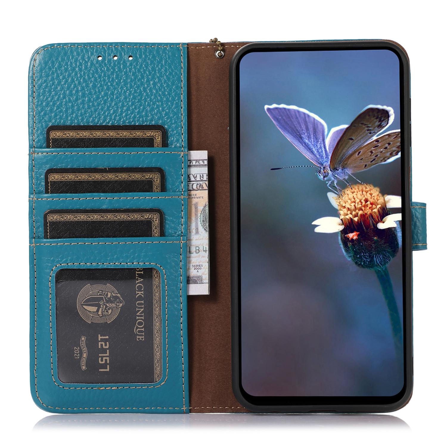 For Samsung Galaxy S25 Ultra Case RFID Blocking Litchi Texture Genuine Cow Leather Phone Cover Blue
For Samsung Galaxy S25 Ultra Case RFID Blocking Litchi Texture Genuine Cow Leather Phone Cover Blue