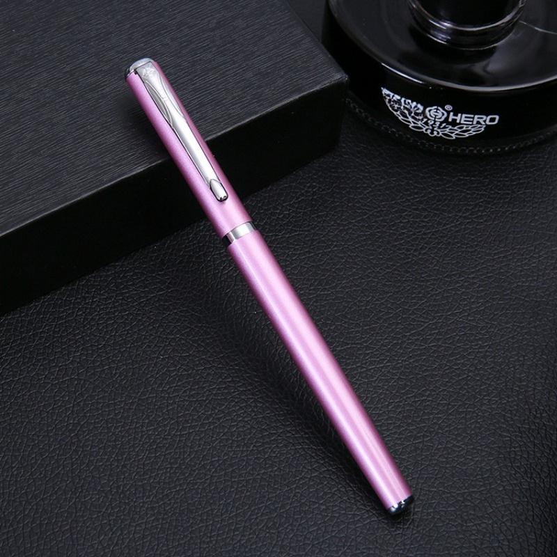 1Pc Black/Pink/Purple Metal Fountain Pen, 0.5mm Fine Iraurita Nib, Snap Cap Closure - Ideal for Business & Personal Signature рожевий
1Pc Black/Pink/Purple Metal Fountain Pen, 0.5mm Fine Iraurita Nib, Snap Cap Closure - Ideal for Business & Personal Signature рожевий