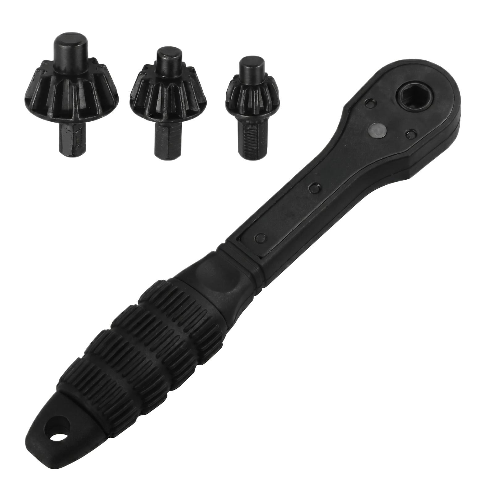Ratchet Wrench with 3 Interchangeable Drill Chuck Adapters Two in One Design Quick Release Mechanism Compatible with Various Drill Sizes One Size чёрный
Ratchet Wrench with 3 Interchangeable Drill Chuck Adapters Two in One Design Quick Release Mechanism Compatible with Various Drill Sizes One Size чёрный