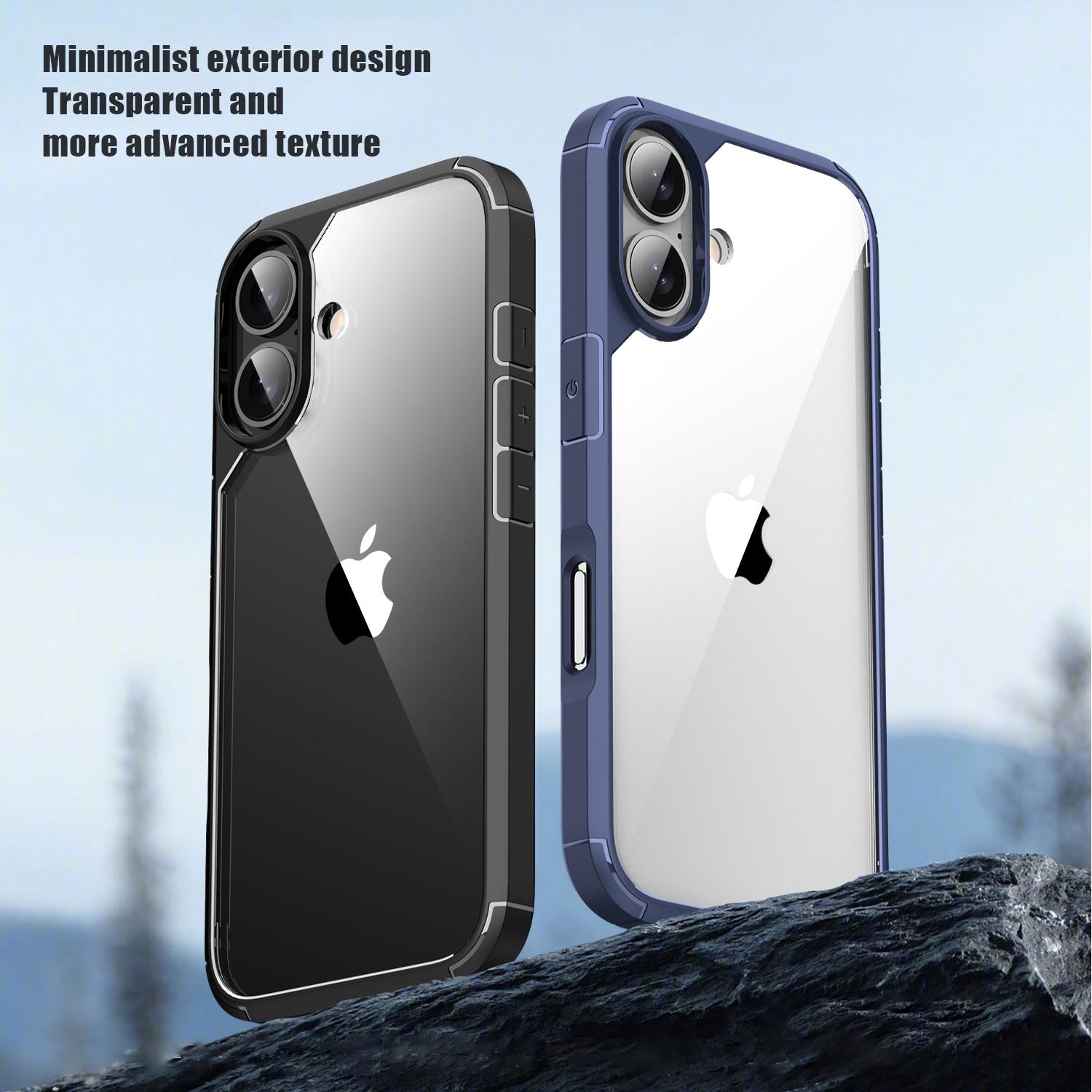 Defense Armor Series for iPhone 16 Plus Case Anti-Scratch TPU+PC Clear Back Shell Black
Defense Armor Series for iPhone 16 Plus Case Anti-Scratch TPU+PC Clear Back Shell Black