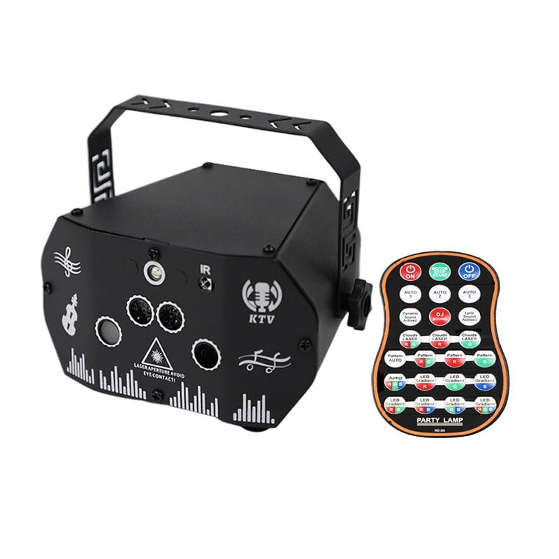 Дискотека с узором Аврора, светодиодная лазерная лампа мечты, проекторная лампа для свадьбы, дня рождения, голосовое управление USB Power