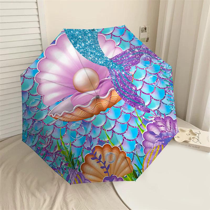 1PC Mermaid Shell Umbrella-8-Rib Reinforced Portable Folding Travel Suitable for All Seasons Outdoor Daily Use-Z0478
1PC Mermaid Shell Umbrella-8-Rib Reinforced Portable Folding Travel Suitable for All Seasons Outdoor Daily Use-Z0478