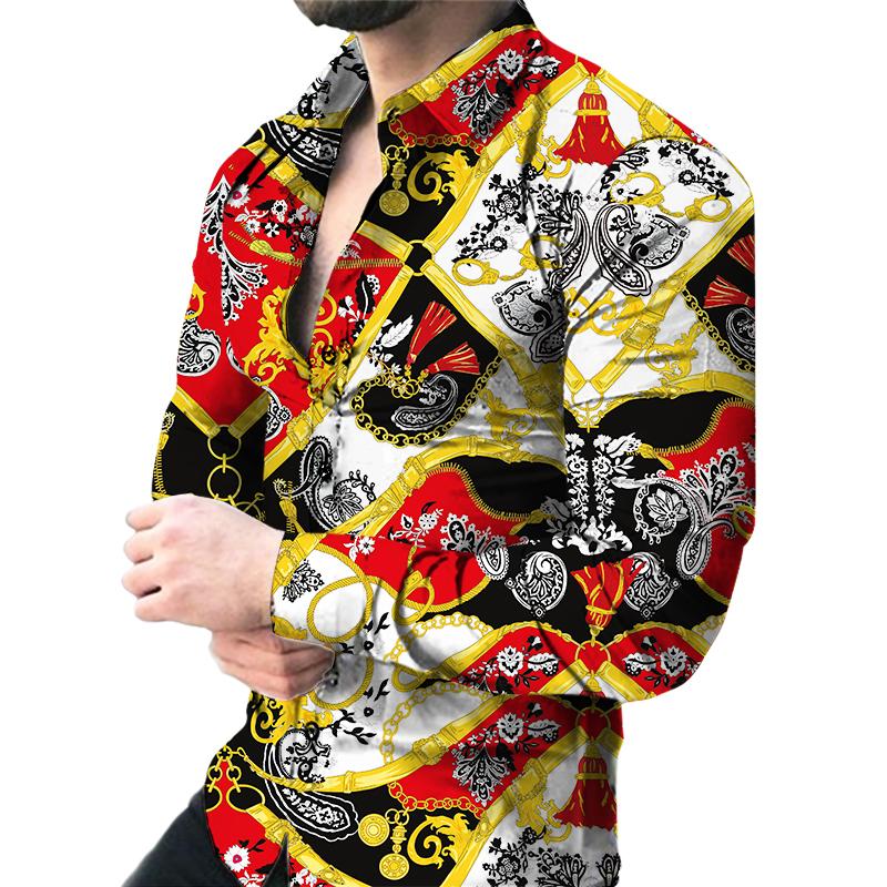 Мужская рубашка с длинным рукавом, с 3D-принтом, с графикой в стиле колор-блок, дышащая, слегка эластичная, на пуговицах 2XL белый
Мужская рубашка с длинным рукавом, с 3D-принтом, с графикой в стиле колор-блок, дышащая, слегка эластичная, на пуговицах 2XL белый