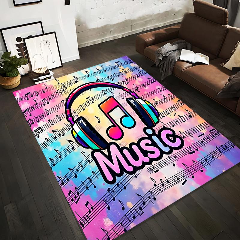 Colorful Music-Themed Carpet with Headphones, Notes, and Gradient Design Suitable for use as an anti-slip for living room bedroom sofas 40x60cm( 15x23in )
Colorful Music-Themed Carpet with Headphones, Notes, and Gradient Design Suitable for use as an anti-slip for living room bedroom sofas 40x60cm( 15x23in )