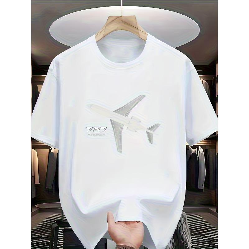 European sizes Men s T-Shirt | Casual Summer Top with Light Grey Aircraft Silhouette and Text, Slight Stretch Fabric, Regular Fit for Men S белый
European sizes Men s T-Shirt | Casual Summer Top with Light Grey Aircraft Silhouette and Text, Slight Stretch Fabric, Regular Fit for Men S белый