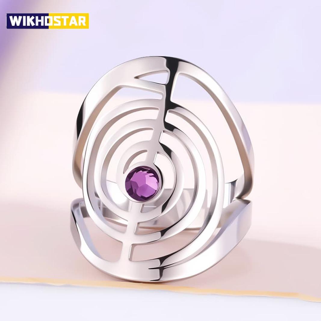 Adjustable Ring Spiral Reiki Healing Symbol Sacred Geometry Stainless Steel Ring Gift for Birthday Anniversary
Adjustable Ring Spiral Reiki Healing Symbol Sacred Geometry Stainless Steel Ring Gift for Birthday Anniversary