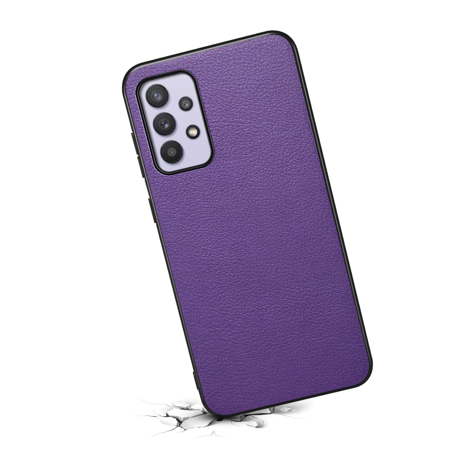 For Samsung Galaxy A32 5G/M32 5G Shockproof Case PU+TPU+PC Calf Texture Phone Protector Purple
For Samsung Galaxy A32 5G/M32 5G Shockproof Case PU+TPU+PC Calf Texture Phone Protector Purple