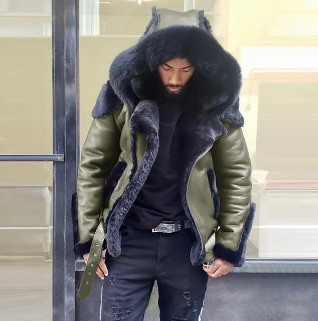 2026 Winter Men s Jacket Coat Fur Jacket Punk Style Shopping Autumn And Leather & Suede Faux Fur Faux Leather Mens Clothing XXXXXL зелений
2026 Winter Men s Jacket Coat Fur Jacket Punk Style Shopping Autumn And Leather & Suede Faux Fur Faux Leather Mens Clothing XXXXXL зелений