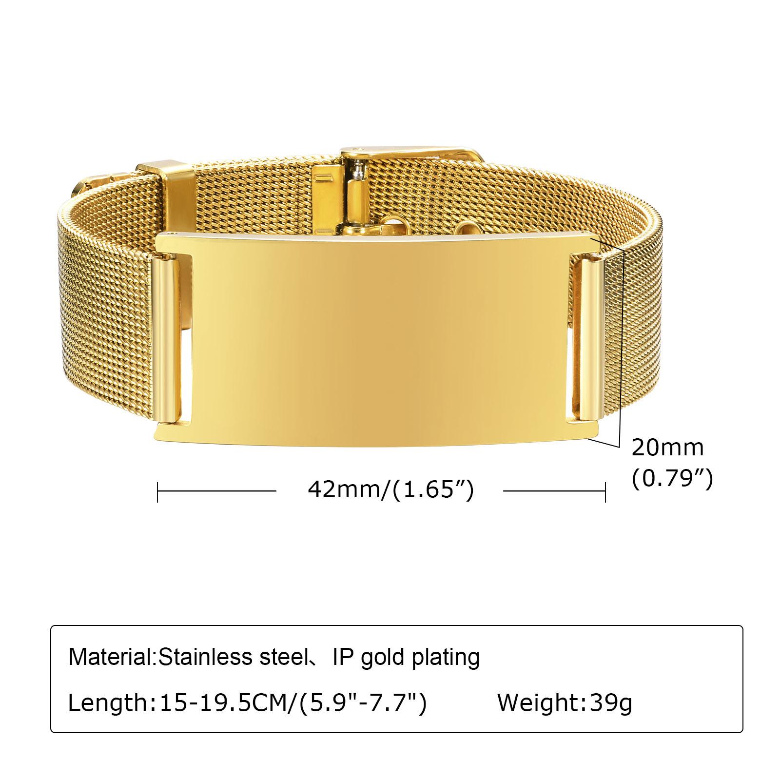 Personalized Photo Bracelet, Stainless Steel Mesh Chain Bracelet for Women Men, Adjustable Chain 5.9 To 7.7
Personalized Photo Bracelet, Stainless Steel Mesh Chain Bracelet for Women Men, Adjustable Chain 5.9 To 7.7