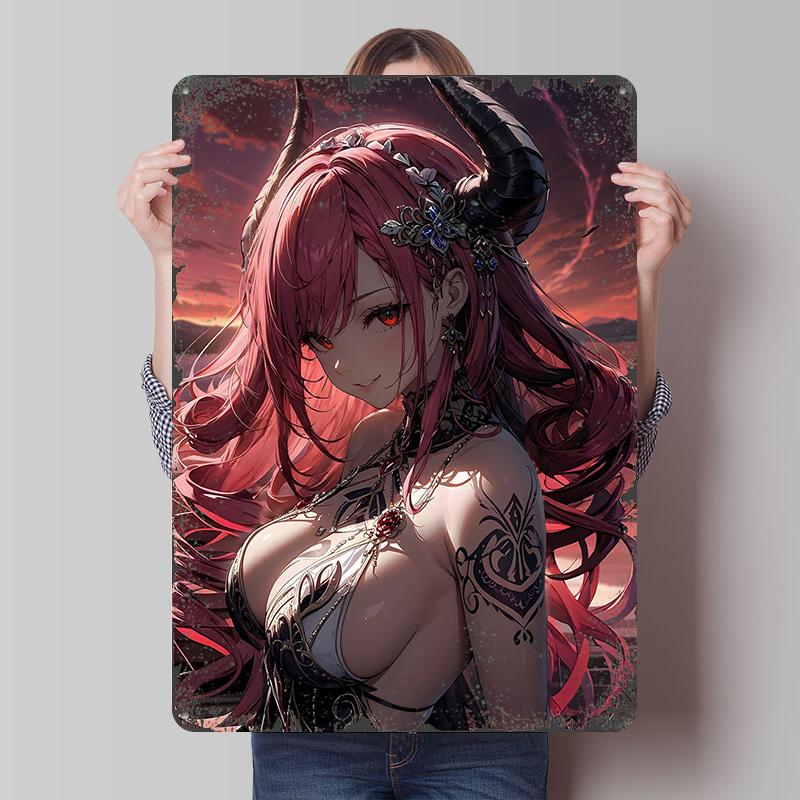 Anime Demon Girl With Horns Poster Customized Wall Art Vintage Metal Signs Retro Tin Plaque for Man Cave Room Decor Men Home 7.9x11.8In(20x30cm)
Anime Demon Girl With Horns Poster Customized Wall Art Vintage Metal Signs Retro Tin Plaque for Man Cave Room Decor Men Home 7.9x11.8In(20x30cm)