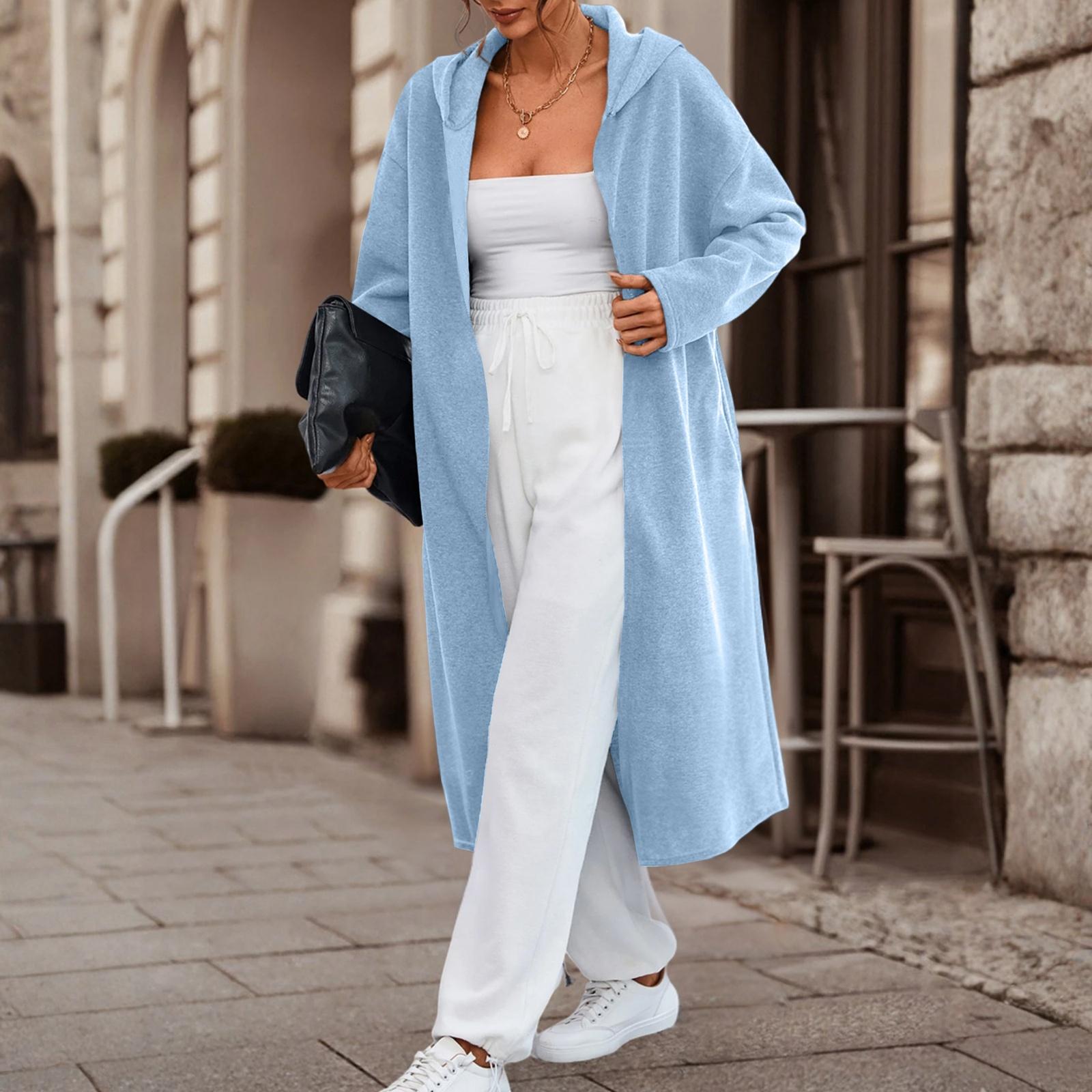 Женский модный повседневный длинный кардиган с длинными рукавами однотонной расцветки S
Женский модный повседневный длинный кардиган с длинными рукавами однотонной расцветки S