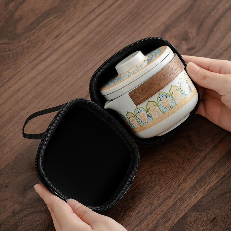 Yanhe Guyun Портативный дорожный чайный набор Портативный чайник для кемпинга на открытом воздухе Один чайник Две чашки Чашка Куайк Крышка
Yanhe Guyun Портативный дорожный чайный набор Портативный чайник для кемпинга на открытом воздухе Один чайник Две чашки Чашка Куайк Крышка