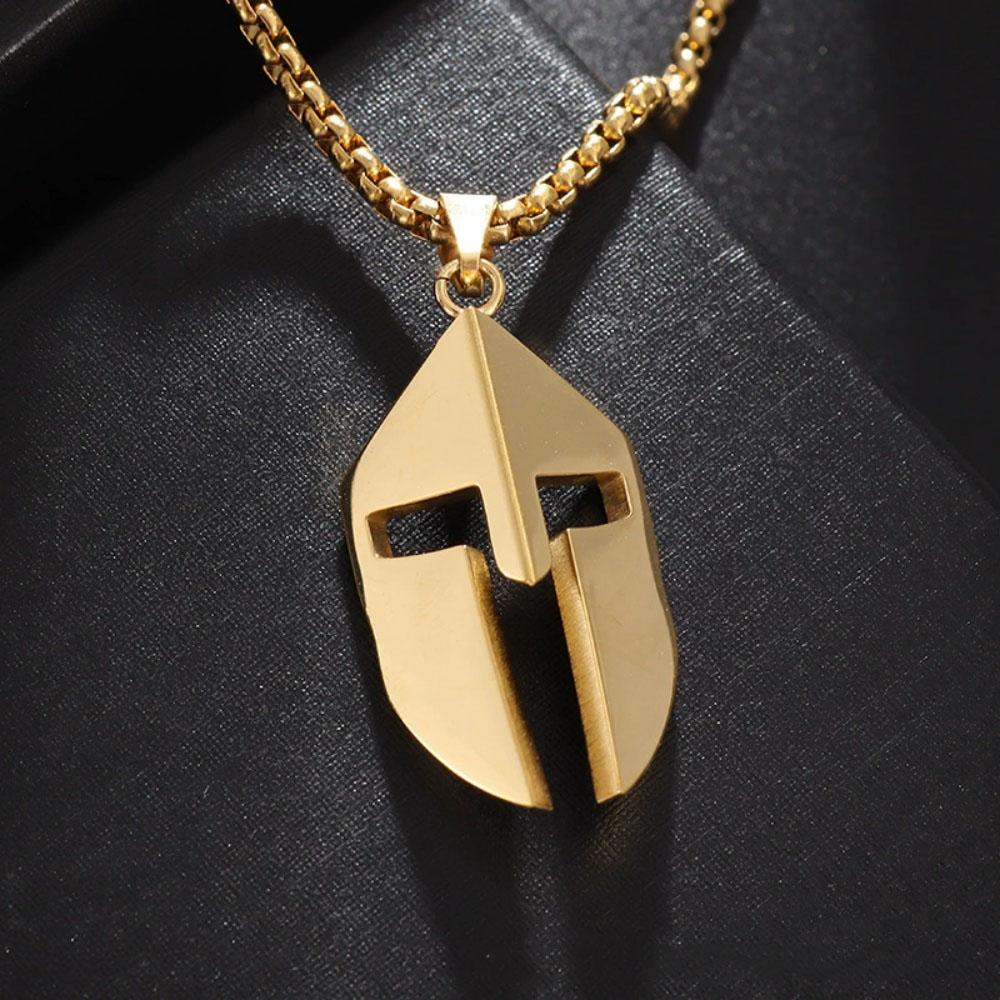 Stainless Steel Geometric Smooth Warrior Mask Pendant Necklace European American Style Classic Simple Versatile Accessory Gifts 60cm золотистий
Stainless Steel Geometric Smooth Warrior Mask Pendant Necklace European American Style Classic Simple Versatile Accessory Gifts 60cm золотистий