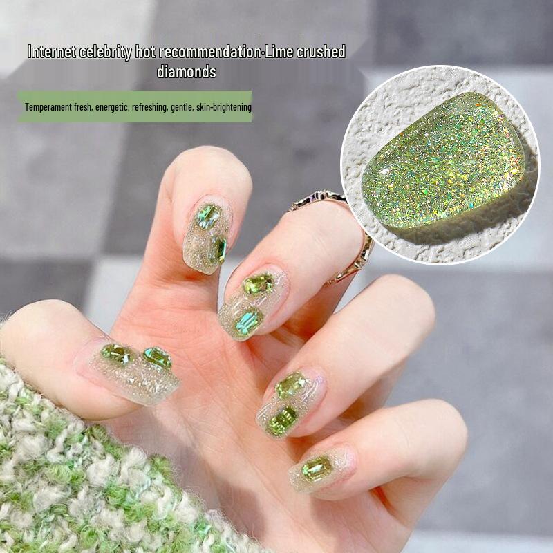 Internet Celebrity Lime Diamond Gel Polish - Summer 2022 Dazzling Nail Art with Flash Color
Internet Celebrity Lime Diamond Gel Polish - Summer 2022 Dazzling Nail Art with Flash Color