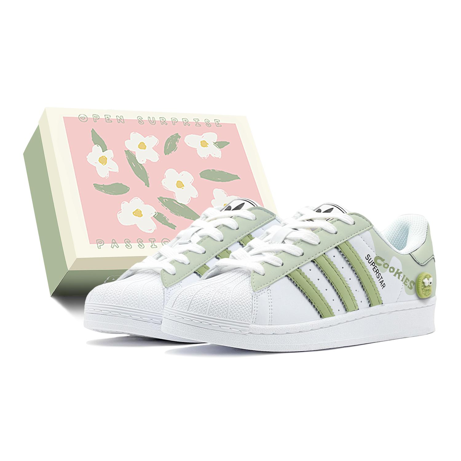 Adidas Originals Superstar 2 Low top Skateboard Shoes Unisex Green White IH8659(TeamS1-S-BOX) 40
Adidas Originals Superstar 2 Low top Skateboard Shoes Unisex Green White IH8659(TeamS1-S-BOX) 40