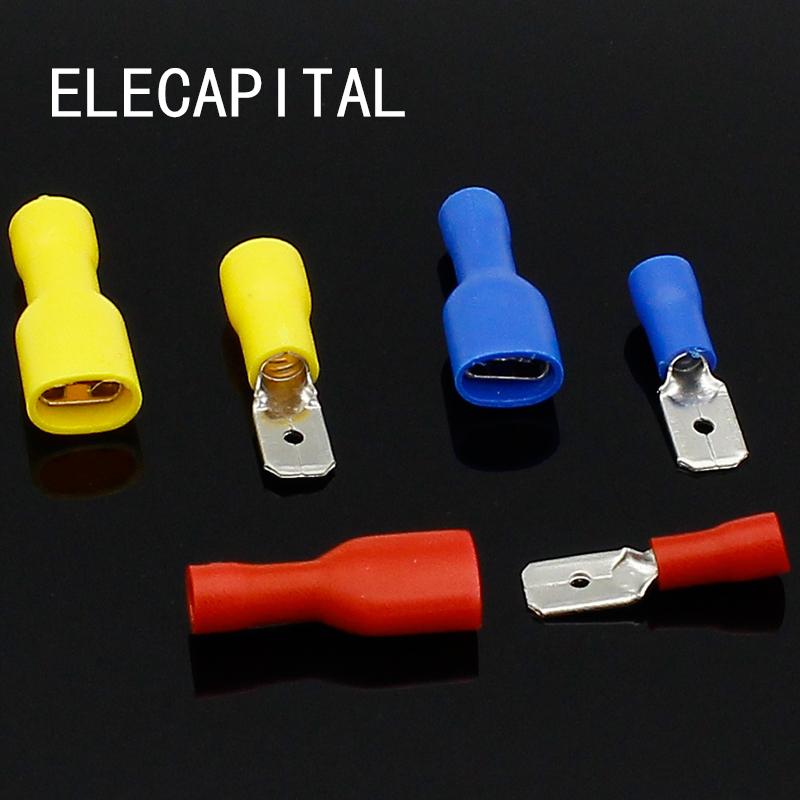 200PCS 6.3mm Female Male Spade Insulated Electrical Crimp Terminal Connectors H1E1 Cable Terminals
200PCS 6.3mm Female Male Spade Insulated Electrical Crimp Terminal Connectors H1E1 Cable Terminals