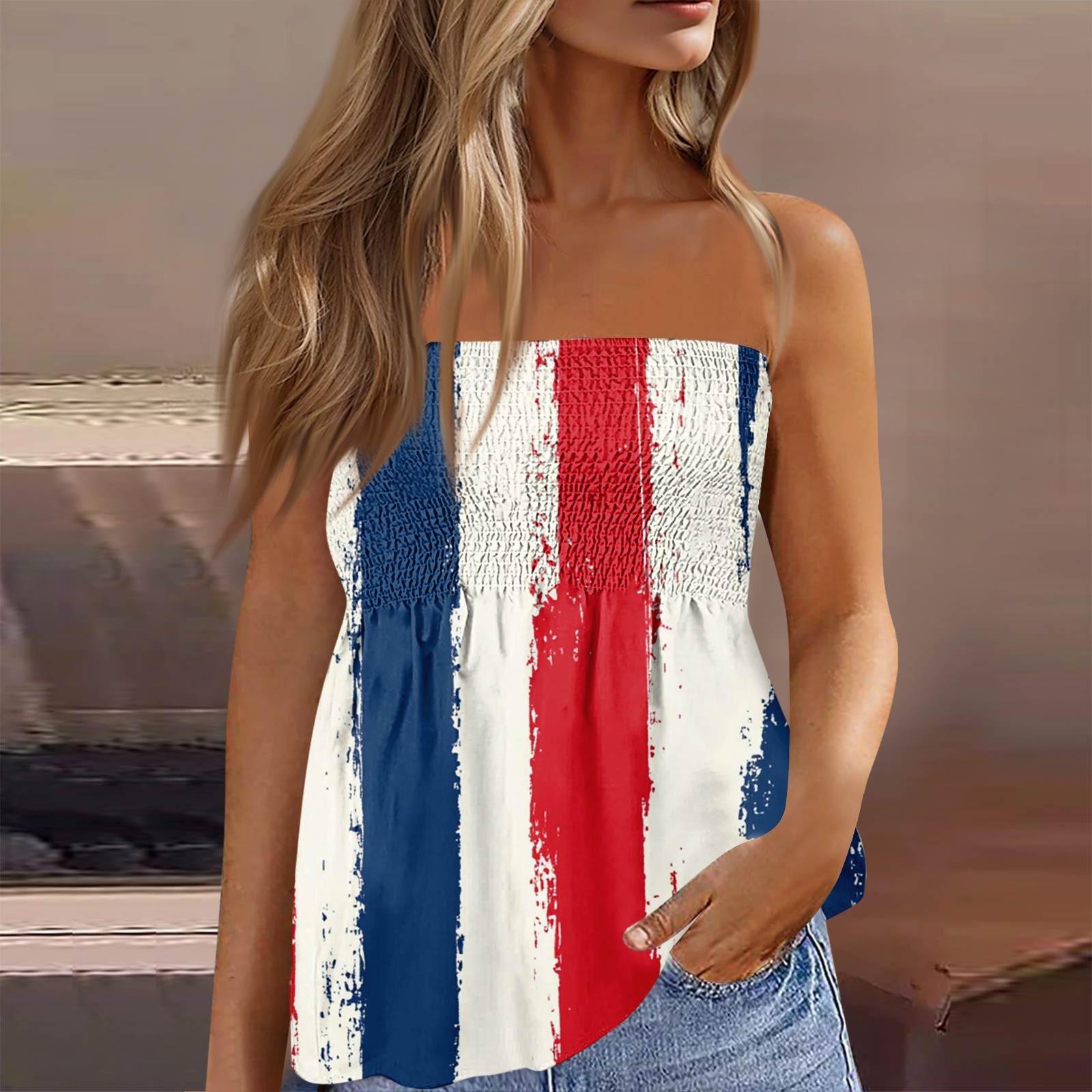 Summer Tube Tops For Women, Cute Sexy Off Shoulder Print Sleeveless T-Shirt XL білий
Summer Tube Tops For Women, Cute Sexy Off Shoulder Print Sleeveless T-Shirt XL білий