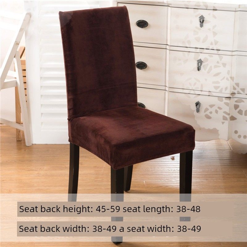 Плотный чехол на гостиничный стул Эластичные чехлы на стулья для обеденного стола Цельный чехол на обеденный стул Чехол на стул для дома Простой тканевый чехол на табурет High-grade Fleece-lined ~ deep coffee
Плотный чехол на гостиничный стул Эластичные чехлы на стулья для обеденного стола Цельный чехол на обеденный стул Чехол на стул для дома Простой тканевый чехол на табурет High-grade Fleece-lined ~ deep coffee
