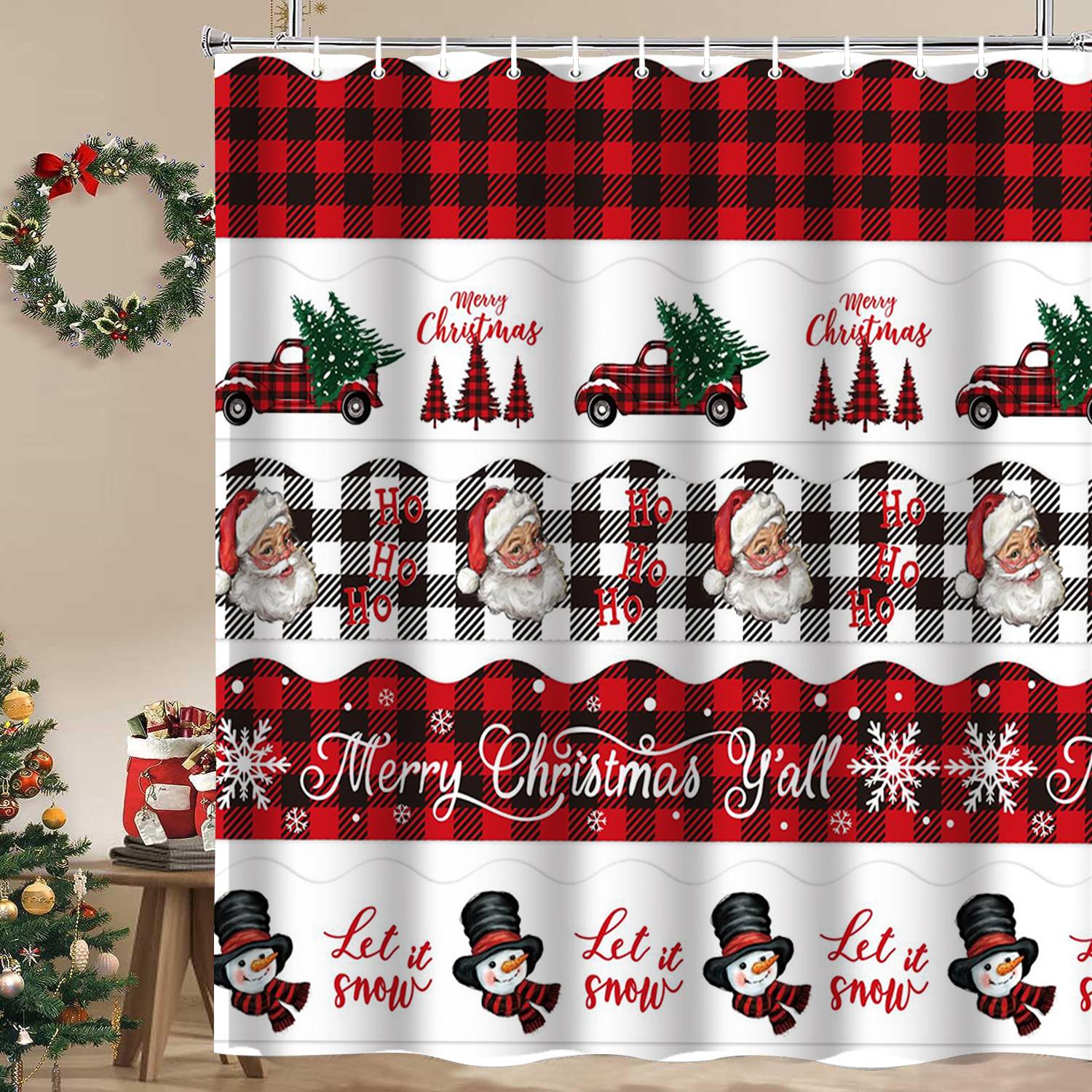 Christmas Tree Reindeer Bathing Curtain Bathroom Shower Curtain Waterproof With 12 Hooks Fishes Home Deco Free Ship W60H190(CM)-1 Pcs
Christmas Tree Reindeer Bathing Curtain Bathroom Shower Curtain Waterproof With 12 Hooks Fishes Home Deco Free Ship W60H190(CM)-1 Pcs