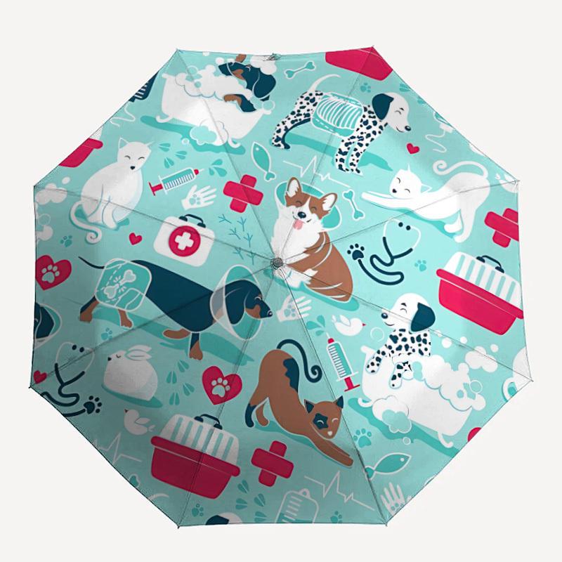 1pc Puppy Pattend Fashionable Automatic Opening/Closing Folding Umbrella with 8 Bones, Windproof Portable, Daily Use089
1pc Puppy Pattend Fashionable Automatic Opening/Closing Folding Umbrella with 8 Bones, Windproof Portable, Daily Use089
