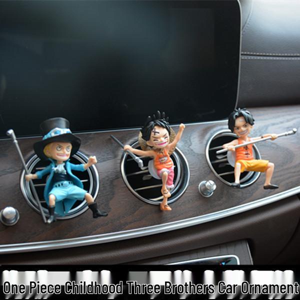 One Piece Luffy, Ace & Sabo Childhood Action Figures - Car Air Vent Scented Decoration Toy 10CM
One Piece Luffy, Ace & Sabo Childhood Action Figures - Car Air Vent Scented Decoration Toy 10CM