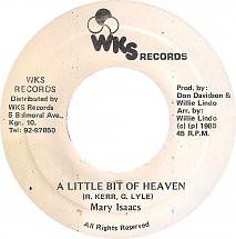 7inch Record MARY ISAACS A Little Bit Of Heaven NONE WKS Records 1985 US Reggae Ska Dub Used
7inch Record MARY ISAACS A Little Bit Of Heaven NONE WKS Records 1985 US Reggae Ska Dub Used