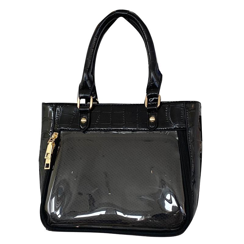 Новая сумка для снятия боли с крокодиловой кожи, для ежедневных поездок на работу, через плечо, на одно плечо, с переносной лентой, для небольших продуктов питания, элегантная сумка для снятия боли чёрный