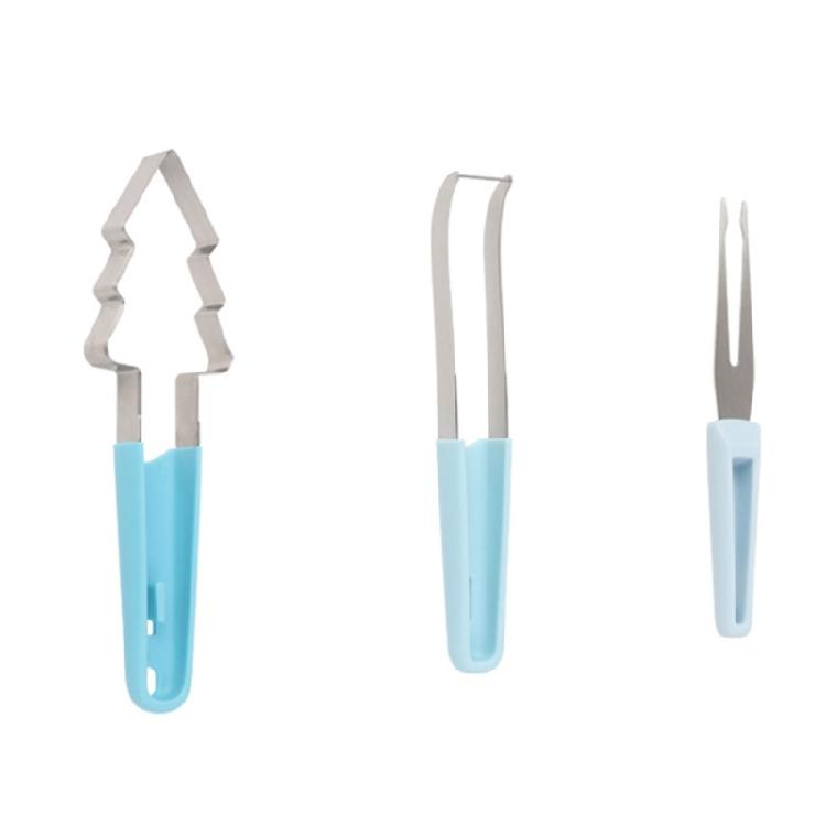 Functional 3 In 1 Watermelon Cutter Set Includes Stainless Steel Fork Christmas Tree Shape Cutter Portable Fruit Cutter синій
Functional 3 In 1 Watermelon Cutter Set Includes Stainless Steel Fork Christmas Tree Shape Cutter Portable Fruit Cutter синій