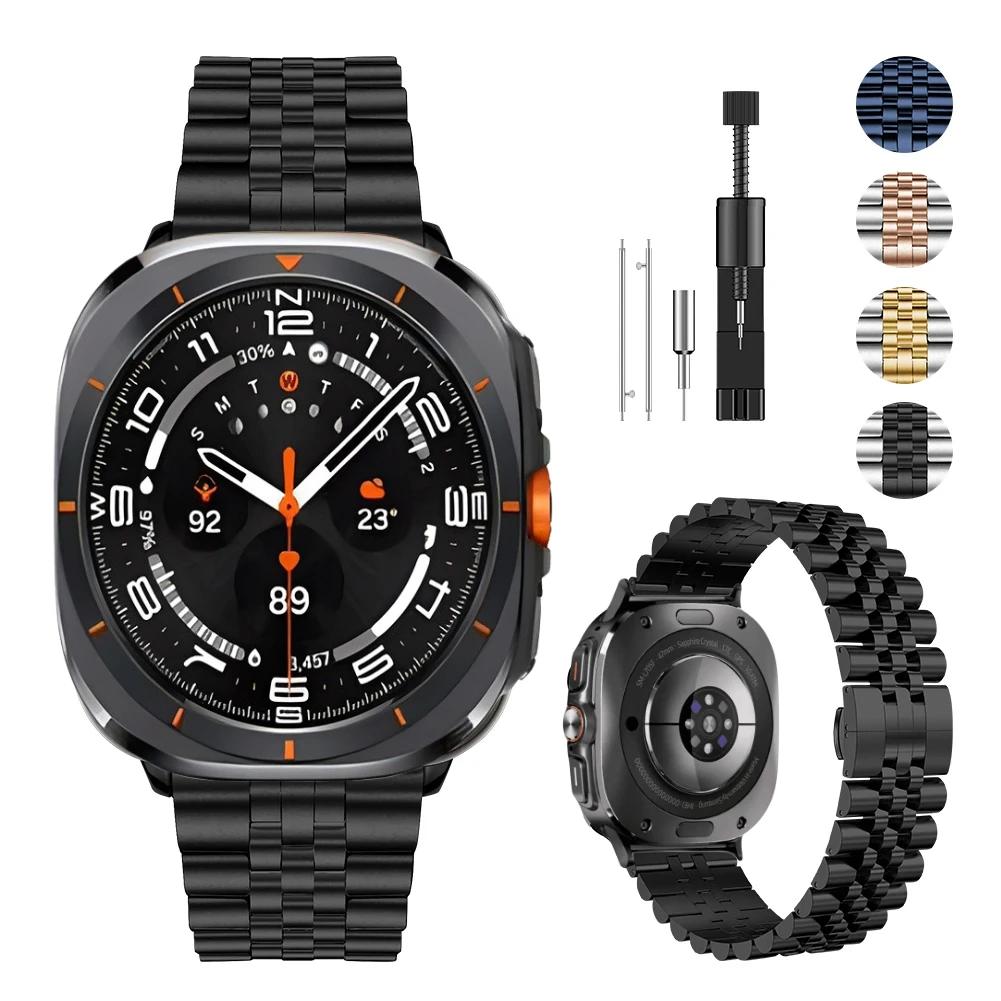 ONEMetal Band for Samsung Galaxy Watch Ultra Strap 47mm Bracelet Coorea for Samsung Galaxy Watch 8 44 40mm/8 Classic 46mm WatchbandMN Watch 8 Classic 46mm чорний
ONEMetal Band for Samsung Galaxy Watch Ultra Strap 47mm Bracelet Coorea for Samsung Galaxy Watch 8 44 40mm/8 Classic 46mm WatchbandMN Watch 8 Classic 46mm чорний