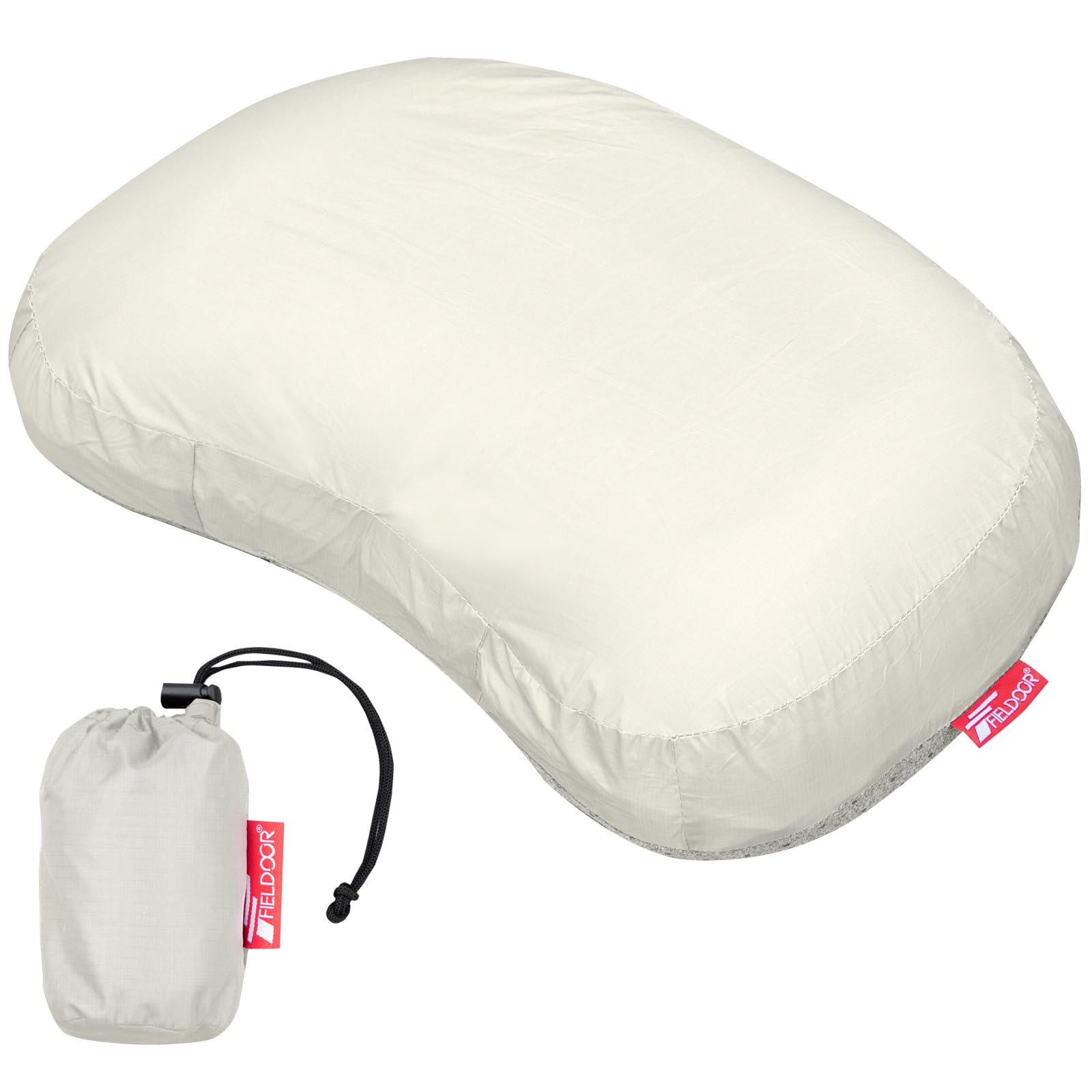 FIELDOOR Ultralight Air Pillow (Gray) - 90g Cotton Fill, Lightweight and Compact, Ripstop Fabric, Double Valve, Non-Slip, and Easy to Store, Ideal for
FIELDOOR Ultralight Air Pillow (Gray) - 90g Cotton Fill, Lightweight and Compact, Ripstop Fabric, Double Valve, Non-Slip, and Easy to Store, Ideal for