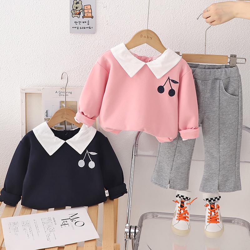 Cherry Lapel Sweatshirt & Pants Set for Girls - Spring/Autumn Collection 120 cm чёрный
Cherry Lapel Sweatshirt & Pants Set for Girls - Spring/Autumn Collection 120 cm чёрный