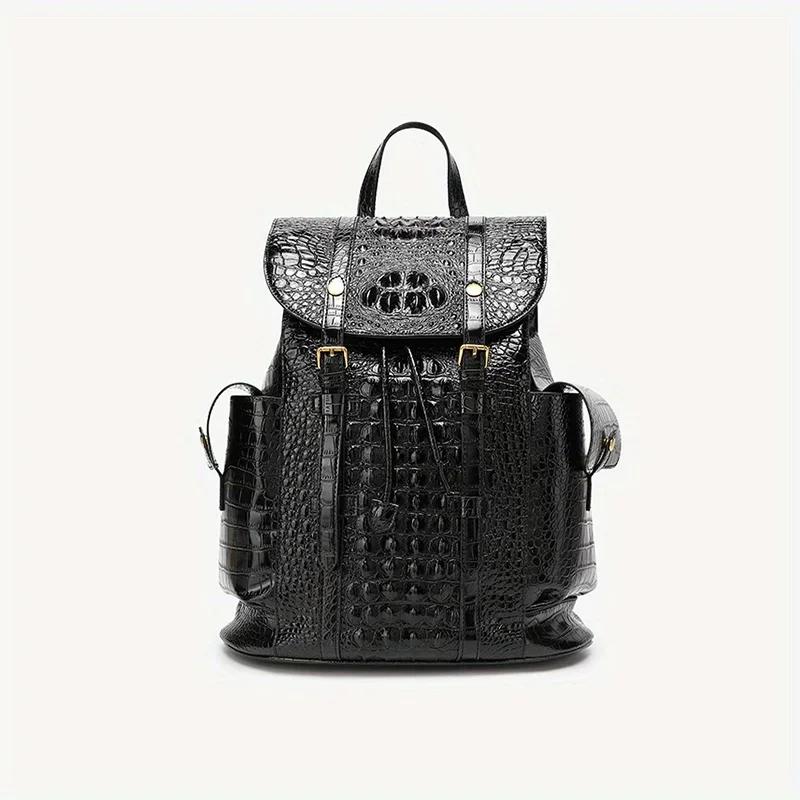 Стандартный рюкзак из крокодиловой кожи с регулируемыми плечевыми ремнями, большой вместимости, для ежедневных путешествий для женщин, новая мода
Стандартный рюкзак из крокодиловой кожи с регулируемыми плечевыми ремнями, большой вместимости, для ежедневных путешествий для женщин, новая мода