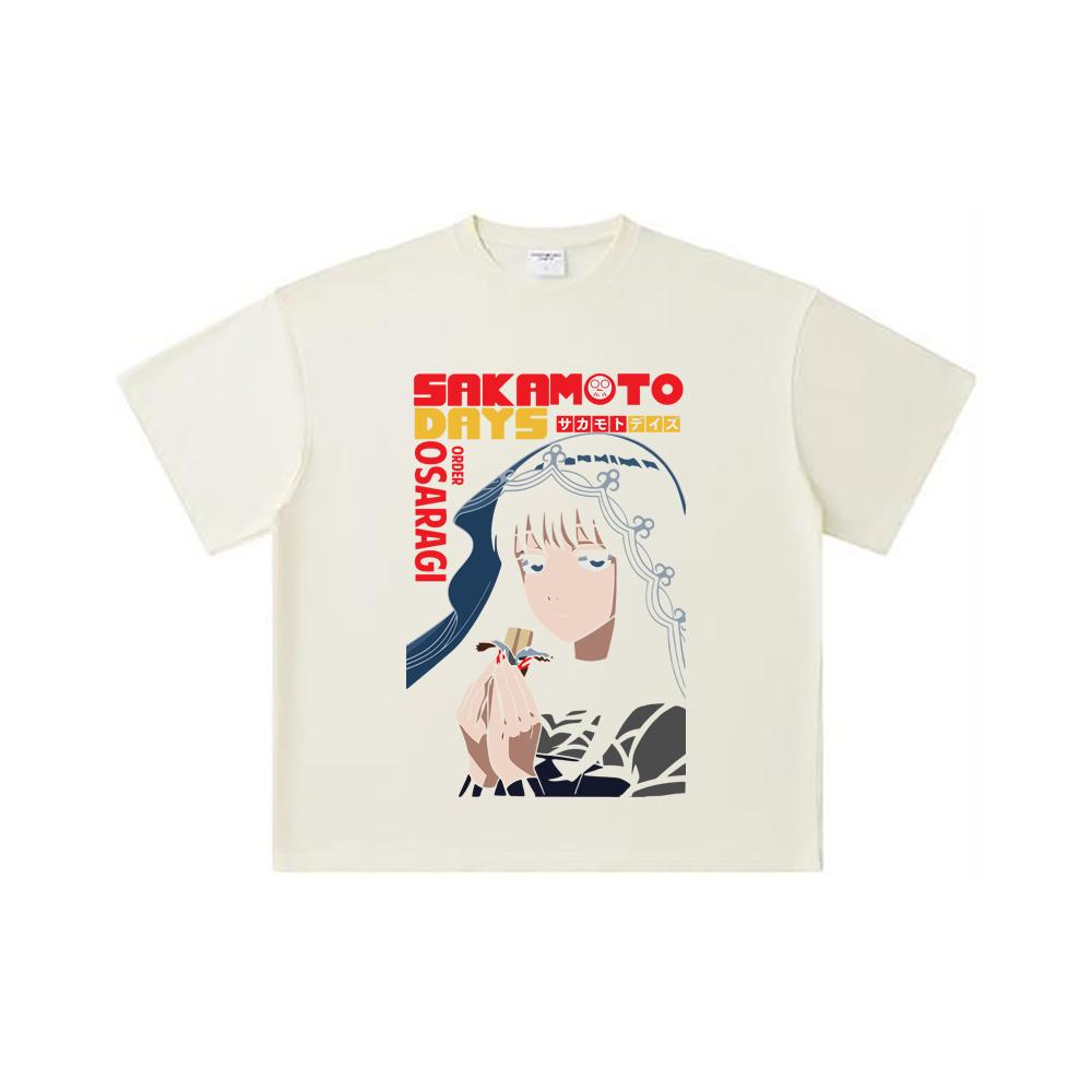 260 GSM Double Yarn 32 Count 100% Cotton Sakamoto Days V9 Osaragi Print Unisex Heavy Cotton T Shirt S
260 GSM Double Yarn 32 Count 100% Cotton Sakamoto Days V9 Osaragi Print Unisex Heavy Cotton T Shirt S