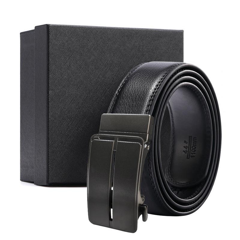 Belt Men S Automatic Buckle Cowhide Casual Men S Two-Layer Genuine Leather Men S Belt Gift Box Holiday Gift Set 120CM~125CM
Belt Men S Automatic Buckle Cowhide Casual Men S Two-Layer Genuine Leather Men S Belt Gift Box Holiday Gift Set 120CM~125CM