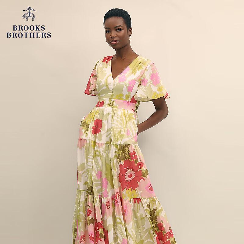 Жіноча літня сукня Brooks Brothers з принтом, V-подібним вирізом та рукавами-воланами L 6
Жіноча літня сукня Brooks Brothers з принтом, V-подібним вирізом та рукавами-воланами L 6