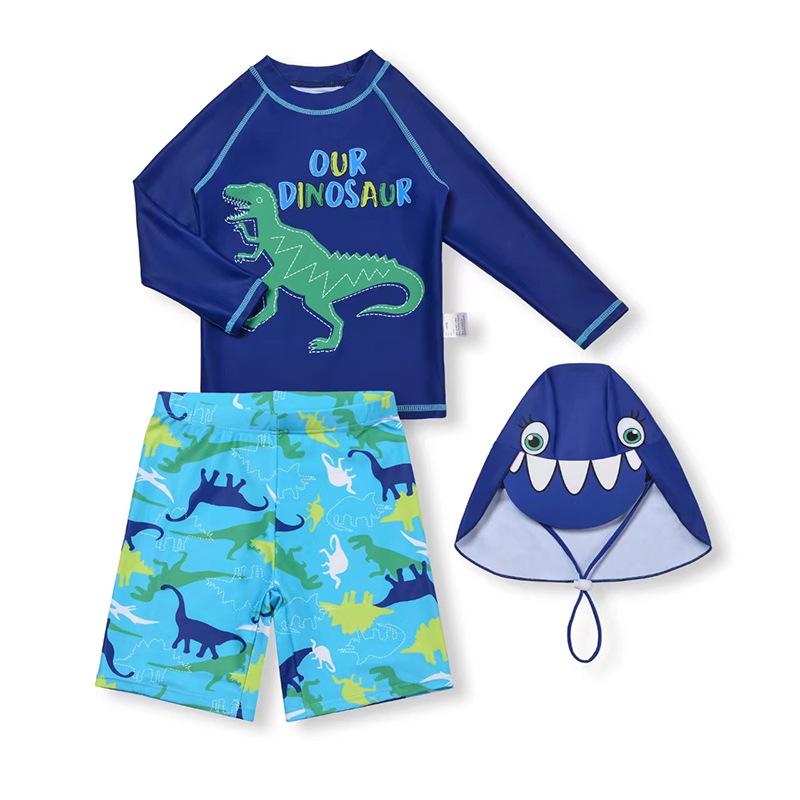 Kids Green Dinosaur Sun-Protective Two-Piece Swimsuit - Long-Sleeved Swimwear for Boys in Small, Medium, and Large 100 (Height 90cm, Up to 30 jin)
Kids Green Dinosaur Sun-Protective Two-Piece Swimsuit - Long-Sleeved Swimwear for Boys in Small, Medium, and Large 100 (Height 90cm, Up to 30 jin)