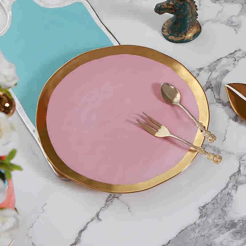 Керамическая глазурованная тарелка для западной кухни в европейском стиле с золотым покрытием, el clubhouse, домашняя гостиница, хоумстей, фруктовая тарелка
Керамическая глазурованная тарелка для западной кухни в европейском стиле с золотым покрытием, el clubhouse, домашняя гостиница, хоумстей, фруктовая тарелка