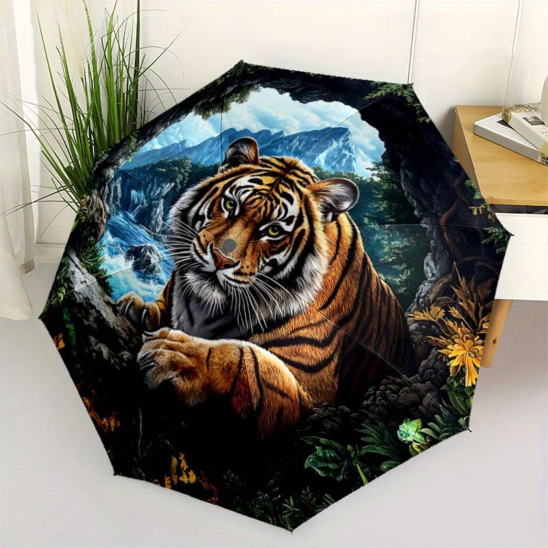 1pc Domineering Tiger Art Automatic 3-Fold Umbrella Design, Cute Cartoon Pattern, Portable Outdoor Umbrella, Perfect, Holiday Gift for Disney fan
1pc Domineering Tiger Art Automatic 3-Fold Umbrella Design, Cute Cartoon Pattern, Portable Outdoor Umbrella, Perfect, Holiday Gift for Disney fan