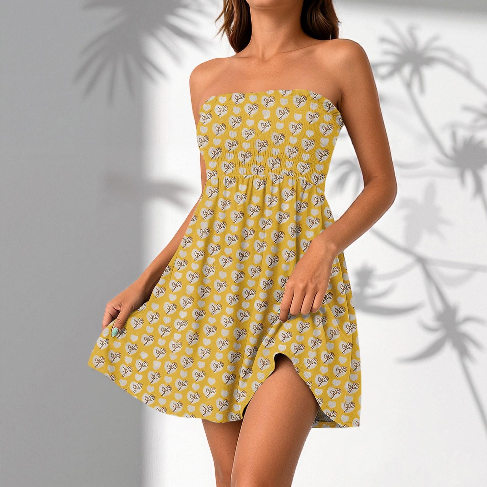 Жіночі повсякденні літні сукні без рукавів Весняна клаптикова бохо квіткова коктейльна вечірня сукня S жовтий
Жіночі повсякденні літні сукні без рукавів Весняна клаптикова бохо квіткова коктейльна вечірня сукня S жовтий