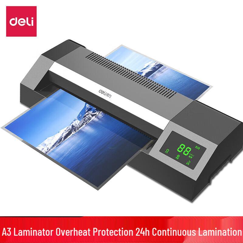 Deli A3/A4 High-Speed Intelligent Touch Control Laminator
Deli A3/A4 High-Speed Intelligent Touch Control Laminator