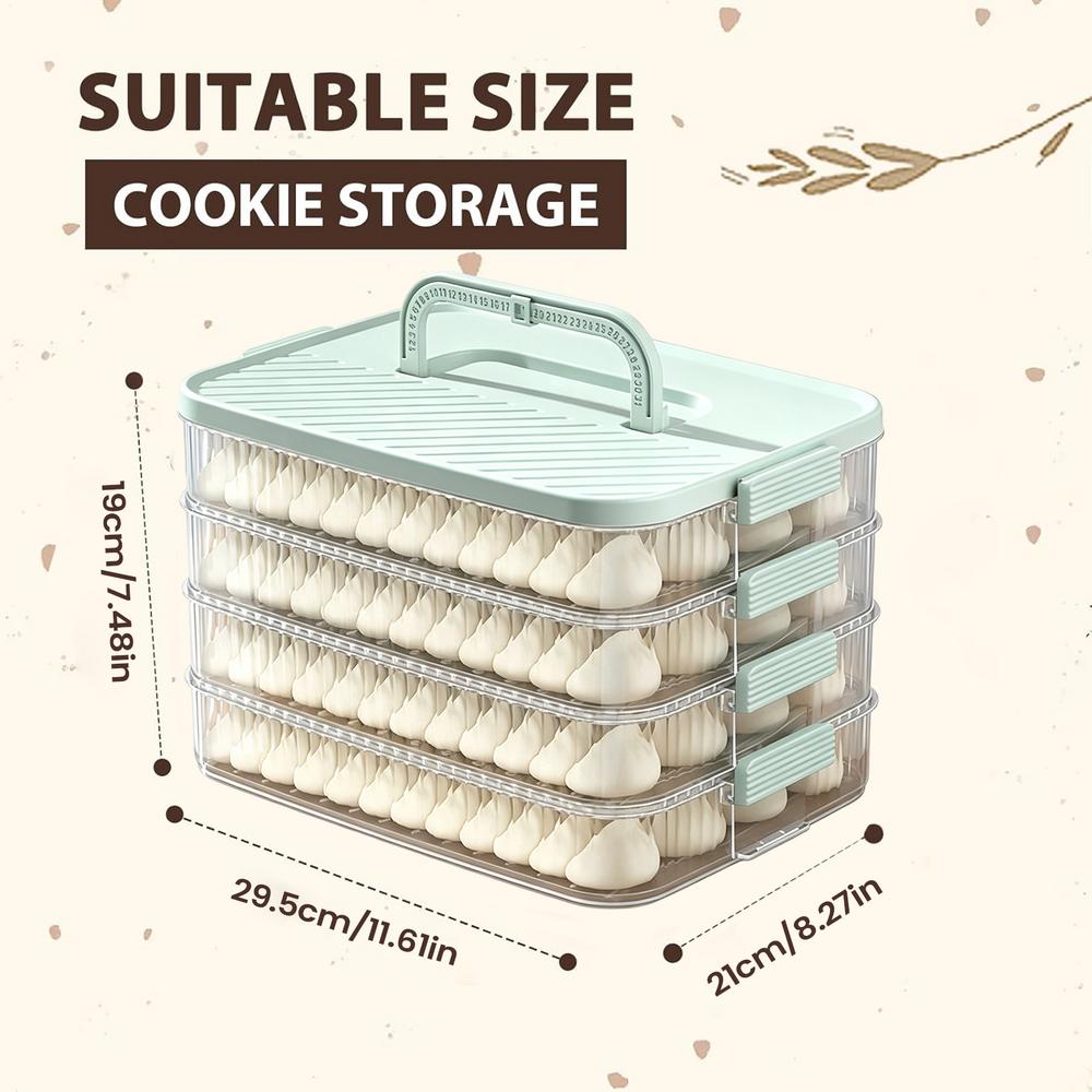 Cookie Holder Container Stackable Food Keeper Box With Handle Food Storage Container For Home Kitchen Dining Room Picnic Camping зелёный
Cookie Holder Container Stackable Food Keeper Box With Handle Food Storage Container For Home Kitchen Dining Room Picnic Camping зелёный